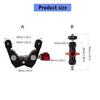 High Strength Aluminum Camera Clamp Mount 2kg Load Capacity Flexible Positioning 1/4 Connection For Sports Cameras