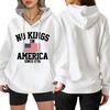 Women's Fashion Casual Long Sleeve Loose Printed Pullover Sports Long Sleeve Sweatshirt