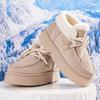 2025 New Thick Bottom Women Snow Boots Rubber Sole Ankle High Simple Style Shoes for Women Winter Warm Anti-Slip Booties Women