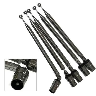 5pcs Telescopic Antenna Total Extended Length Of 49 Centimeters Telescopic Antenna For TV And Radio To Enhance Signal Reception