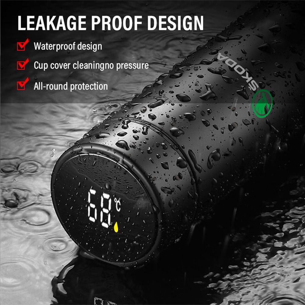 AET1 500ml Smart Thermo Mug Filter Coffee Drink Flask Temperature Display For Skoda S Octavia Fabia Rapid Yeti Superb A5 A7 VRS VII