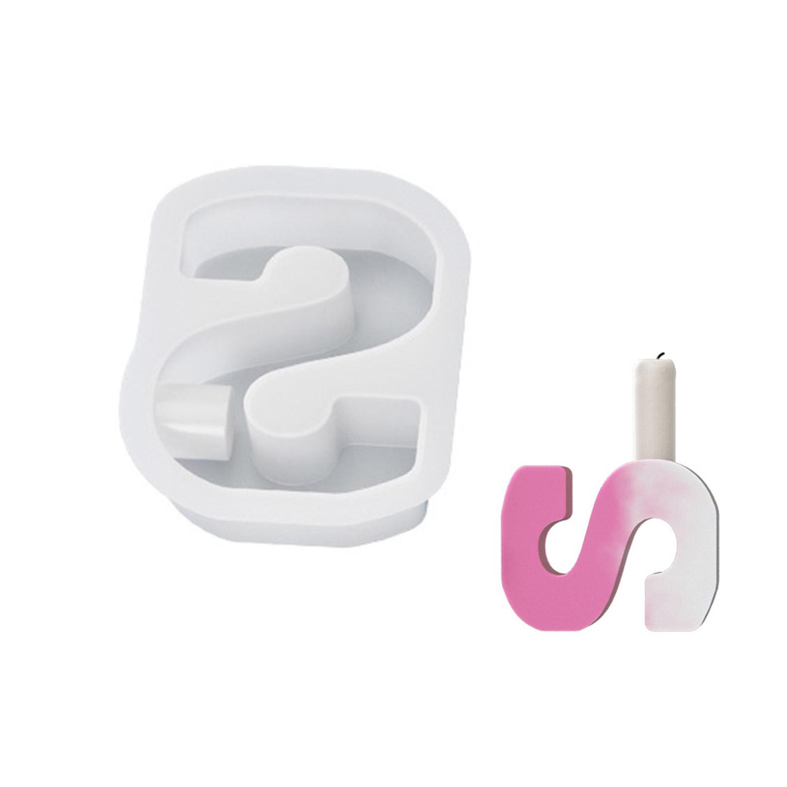 

Силиконовые формы для подсвечников, формы для подсвечников, силиконовый материал в форме заглавной буквы, форма для подсвечника для поделок своими руками S