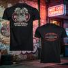 West Coast Choppers V Twin Motor T-Shirt Unisex Retro Motorrad Biker Hip Hop Streetwear Vorderseite Rückseite Grafik Lässiges Kurzarm-T-Shirt