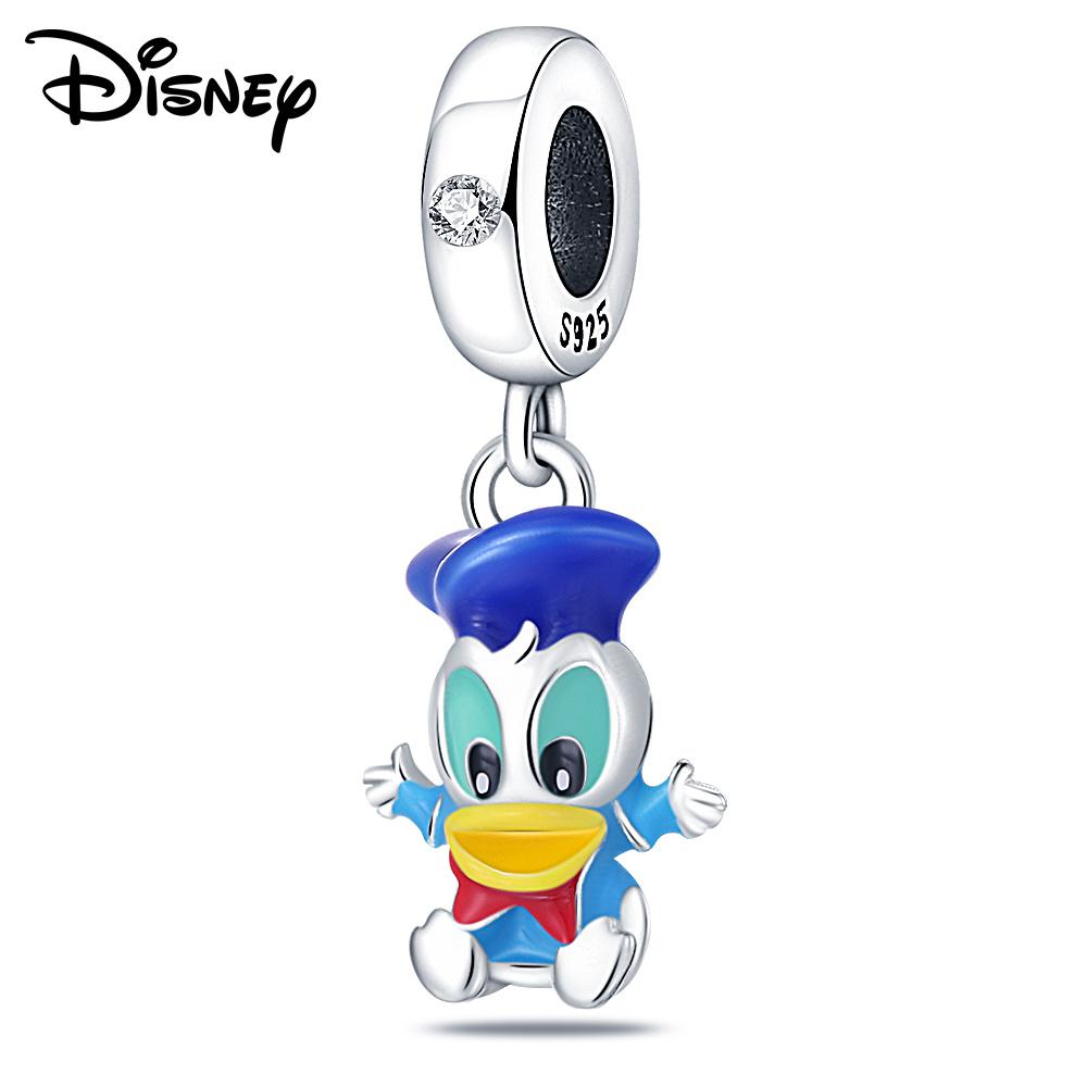 Disney 925 Silver Mickey Minnie And Snow White Pendant Beads Various Styles Suitable For Diy Bracelet