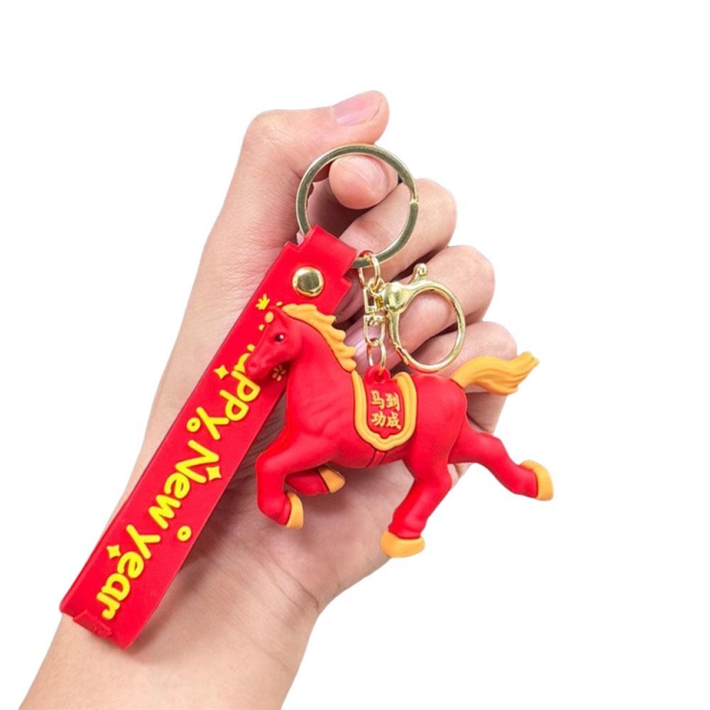 Chinese Zodiac Design Zodiac Horse Keyring Horse Design Car Key Chain  Spring  Festive Decor