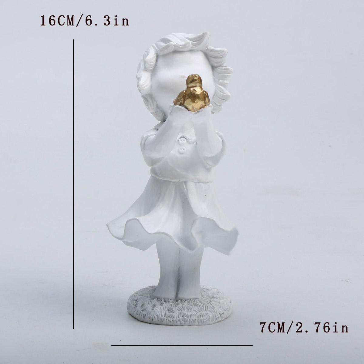 

Banksy Heart Balloon And Flying Girl Inspired Artwork Modern Sculpture Home Decoration Statue Decoration