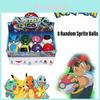 Magical Pokemon 7cm Pocket Monster Ball Toy Set Abs Material 8 Pieces