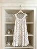 Bow print fungus edge suspender nightdress women's loose sweet loungewear