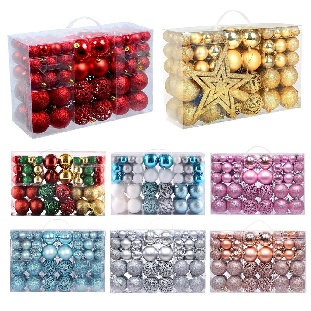 100pcs Christmas Decor Baubles Tree Xmas Balls Party Wedding Ornament Party Supplies Xmas Ornament Ball Xmas Baubles