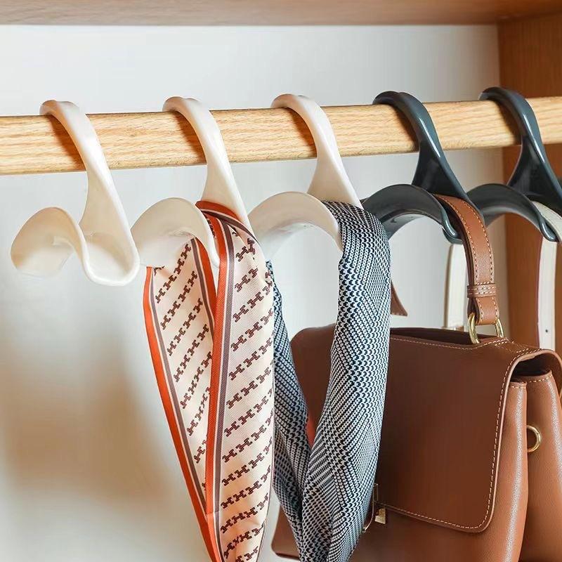 Purse Hanger Hook Acrylic White Bag Tie Handbag Belt Hanger Closet Organizer Storage Handbags Tote Holder for Storing Handbags