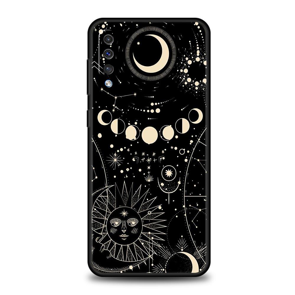 Lustige Sonne Mond Engel Augen Telefon Fall Für Samsung Galaxy A52 A50 A70 A10 A30 A40 A20S A20E A02S A12 A22 a72 A42 A32 5G A04s Abdeckung
