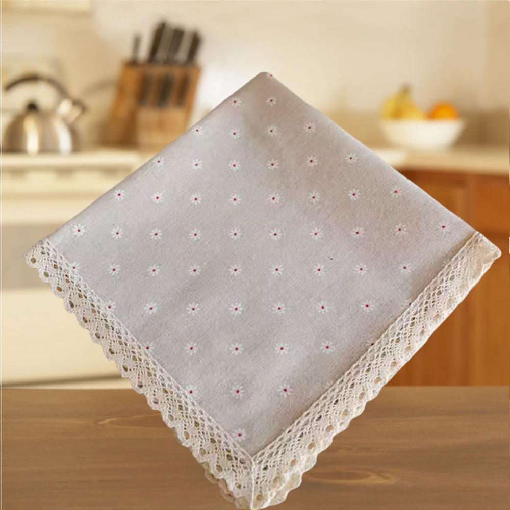 

Stain Resistant Dining Table Cloth Dustproof Tea Table Tablecloth Checkered Table Cloth Cafe Style 5