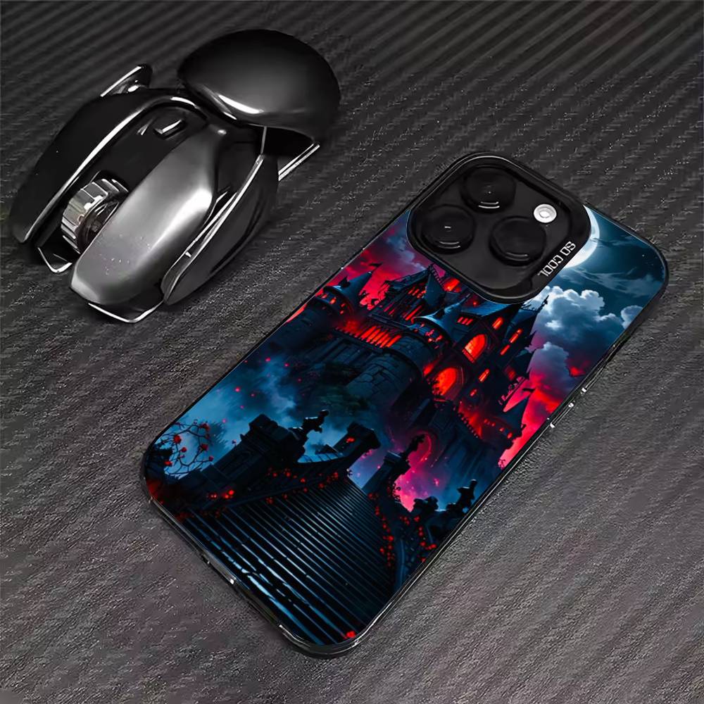 

Gothic Castle Personalized Phone Case For iPhone 17 16 15 14 13 12 11 Pro Max XS Max 7 8 Plus Shockproof Silicone Matte Cover iPhone11PROMAX