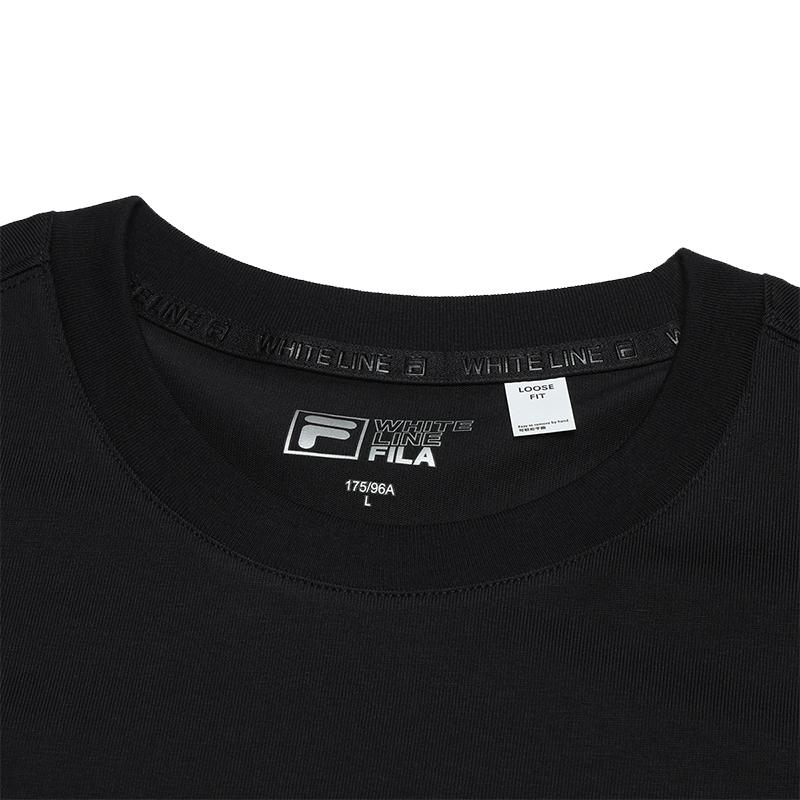 Fila SS24 Original Series Quick-Drying Casual Loose Fit Round Neck Short Sleeve T-Shirt Men Tops Black F51U429104FBK