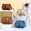 4Pcs Elephant PU Leather Coin Purse Women Small Wallet Purses Mini Simple Zipper Bags Pocket Wallets Coin Key Storage Bag