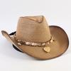 Popular European and American Western Cowboy Straw Hat Men's and Women's Fashion Shade Straw Hat Outdoor Western Cowboy Hat