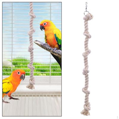 Vogel Kletterseil Sitzstange Ständer Zubehör Finken Länge 40cm mit Knoten Nymphensittiche Wellensittich