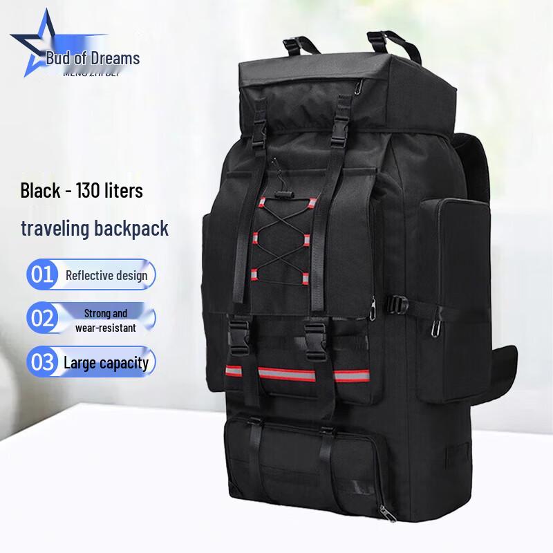 Mengzhibei 130L Outdoor Travel Hiking Backpack