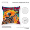 Rock Band G-Grateful Dead Pillow Case Square Double‑Sided Print Cushion Case For Sofa Home Bedchamber Decor Gift