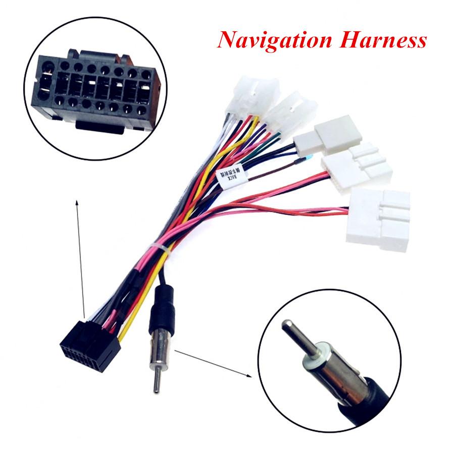 Car Stereo 16 Pin Wiring Harness Connector Adapter Android For Toyota 04-Present