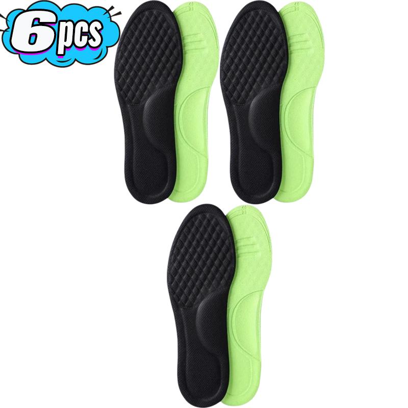 2/10pcs Unisex Soft Memory Foam Orthopedic Insoles Breathable Deodorizing Shoes Sports Anti-sweat Antibacterial Shoe Accessories