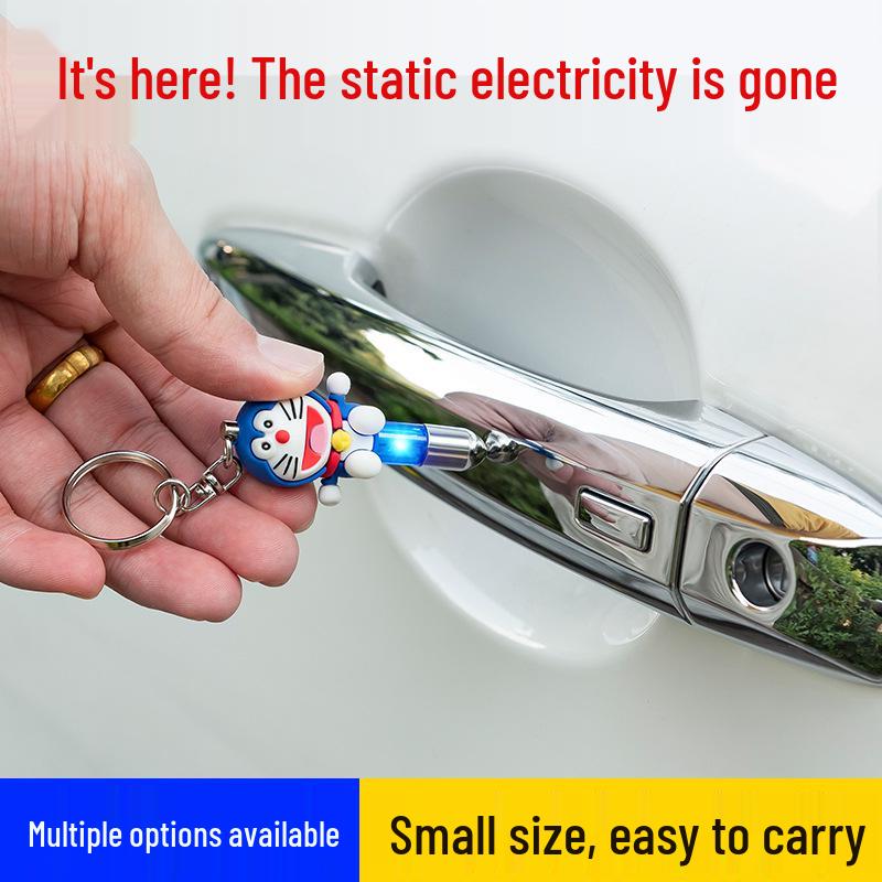 Anti-Static Cartoon Keychain - Static Eliminator for Cars