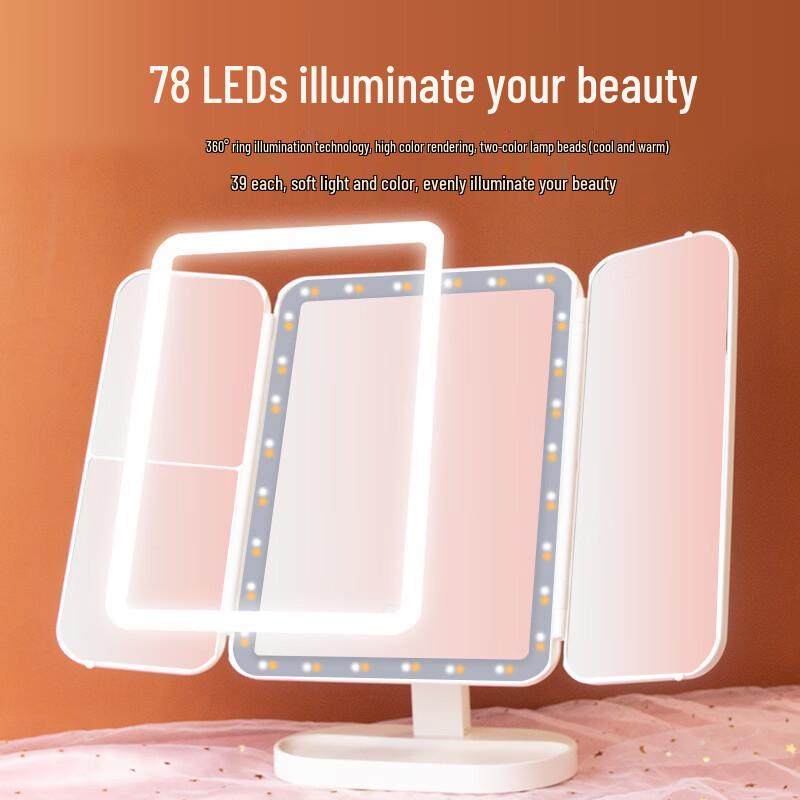 Oeny Portable Rechargeable LED Makeup Mirror