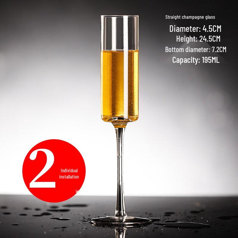 European Crystal Champagne Flute Set (Pair)