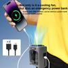 10000mAh Wearable Waist Fans Portable Mini Hanging Neck Fan Outdoor Camping Sports Waist Fan with Power Bank LED
