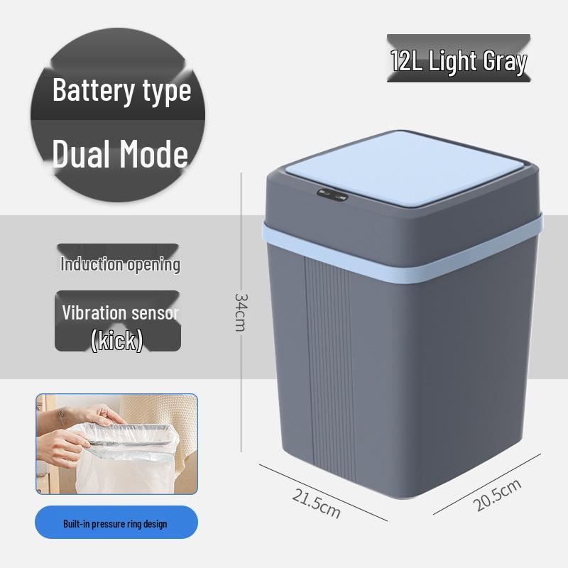 Automatic Smart Induction Trash Can for Home – Large Capacity for Living Room, Kitchen, Bathroom