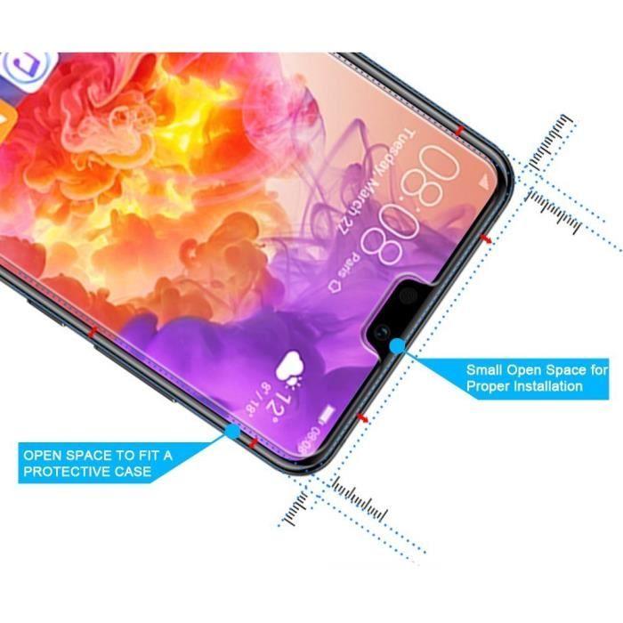 Phone Case - Phonillico® - HUAWEI P20 PRO - Transparent Silicone - Tempered Glass - Ultra Slim
