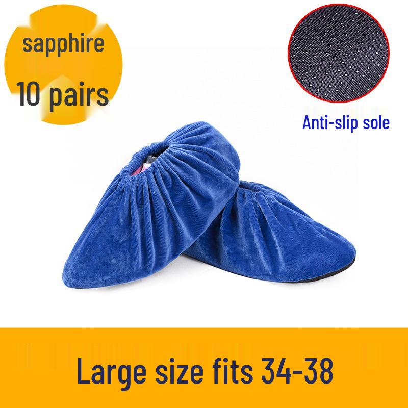 Washable Non-Slip Velvet Shoe Covers for Adults & Students - Ideal for Household & Computer Classes