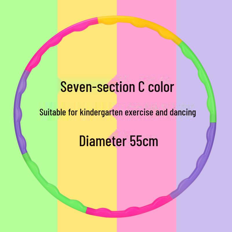 Detachable Plastic Hula Hoop for Young Children: Ideal for Beginners, Girls Ages 3-10, Kindergarten & Primary School.