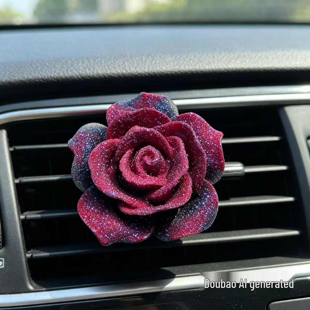 Luxury Rose Car Air Freshener and Vent Ornament