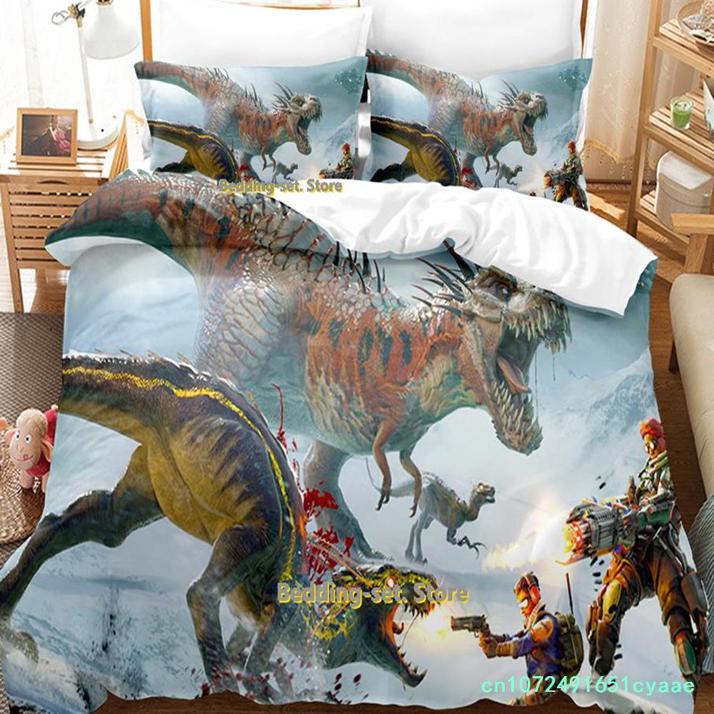 Game Second Extinction Bedding Set Cartoon Anime three-piece Set Adult Kid Bedroom Duvetcover Sets 3D Kawaii Duvet