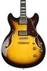 Artcore Expressionist AS93FM Electric Guitar Antique Yellow Sunburst Semi-Hollow -