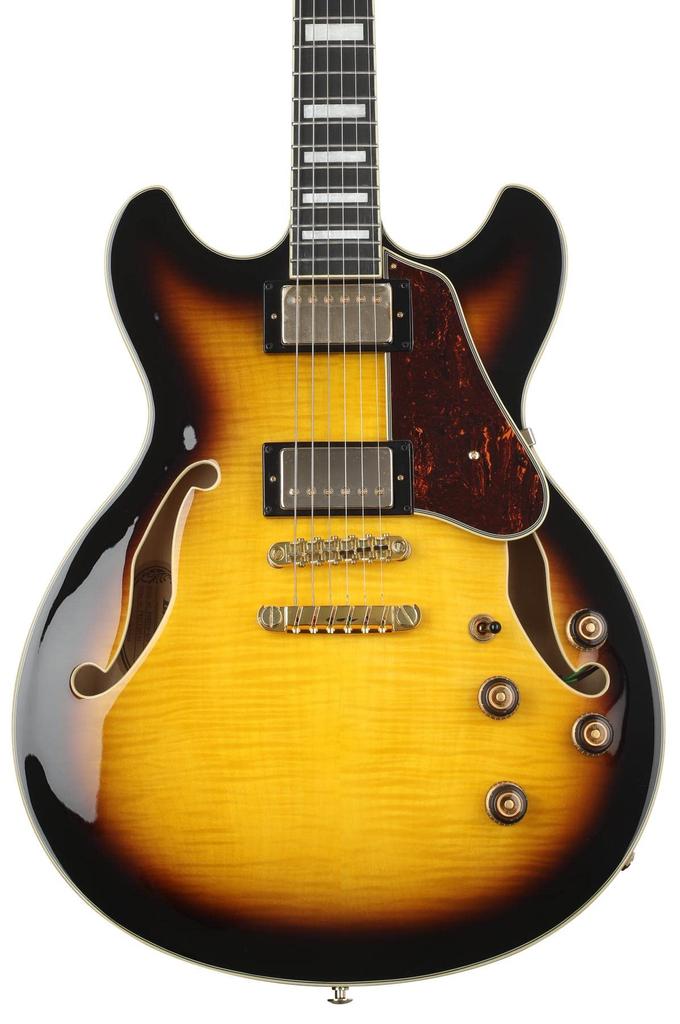 IBANEZ Artcore Expressionist AS93FM Electric Guitar Antique Yellow Sunburst Semi-Hollow -