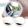 2 PCS Rearview Mirror Small Round Mirror, Car Blind Area Reversing Auxiliary Mirror, Multi-function 360 Blind Spot Mirror