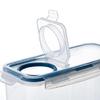 Multipurpose 4L Clear Food Storage Bin With Sealed Lid For Bulk Grains Bean And Kitchen Supplies