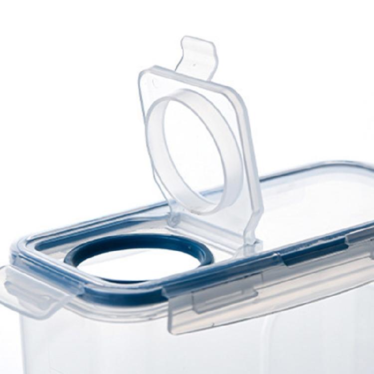 Multipurpose 4L Clear Food Storage Bin With Sealed Lid For Bulk Grains Bean And Kitchen Supplies