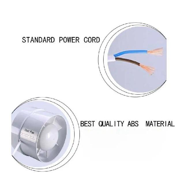 4/5/6 inch 220V Silent Ventilation Air Vents Ventilator Extractor Exhausted Extractor Fan Ventilator Bathroom Kitchen Washroom