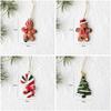 Gingerbread Man Christmas Tree Hanging Pendant Resin Hanging Xmas Tree Ornament Painted Funny Christmas Decoration
