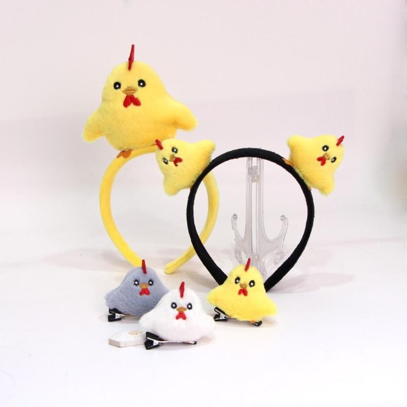 Furry Chicken Hairband Costume Hair Clip Cosplay Tail Great For Dressing Up Halloween And Festival Celebrations