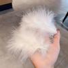 White Swan Feather Pearl Headdress Hairpin Fairy Hair Accessories Side Clip