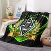 Borussia Print Flannel Blanket, High quality Comfortable for All Seasons, Home Decor, Warmth and Comfort, Perfect for Christmas Gifts