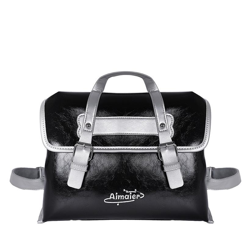 

2025 summer new fashionable large-capacity tote bag women s portable backpack backpack high-value bag women чёрный