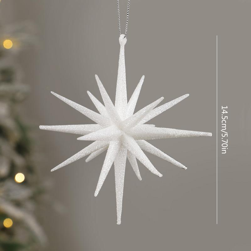 Christmas Exploding Star Hanging Ornament Glitter Star Xmas Tree Pendants 2025 Christmas Decoration For Home New Year Party Gift
