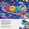 Children's 24-Piece Grey Cardboard Jigsaw Puzzle Gift Set for Toddler Education and Baby Enlightenment