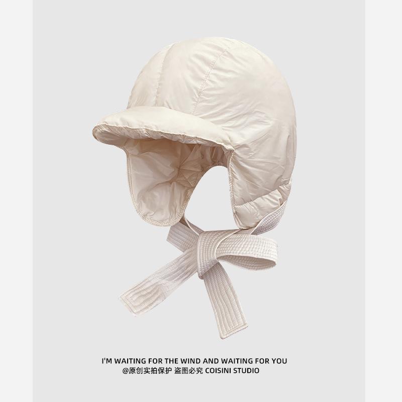 

Ветронепроницаемая холодная пуховая куртка хлопковая шапка Лэй Фэн детская 2024 плотный ремешок для защиты ушей велоспорт лыжи мужская One size fits all бежевый