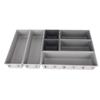 Silverware Drawer Organizer Sturdy Plastic Large Capacity Multifunction Utensil Organizer for Knife Fork Spoon